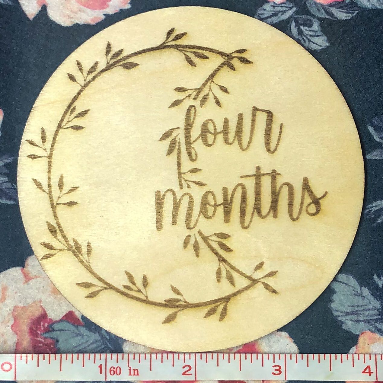 Baby First Year Milestones - Photo Props - Moon Phases
