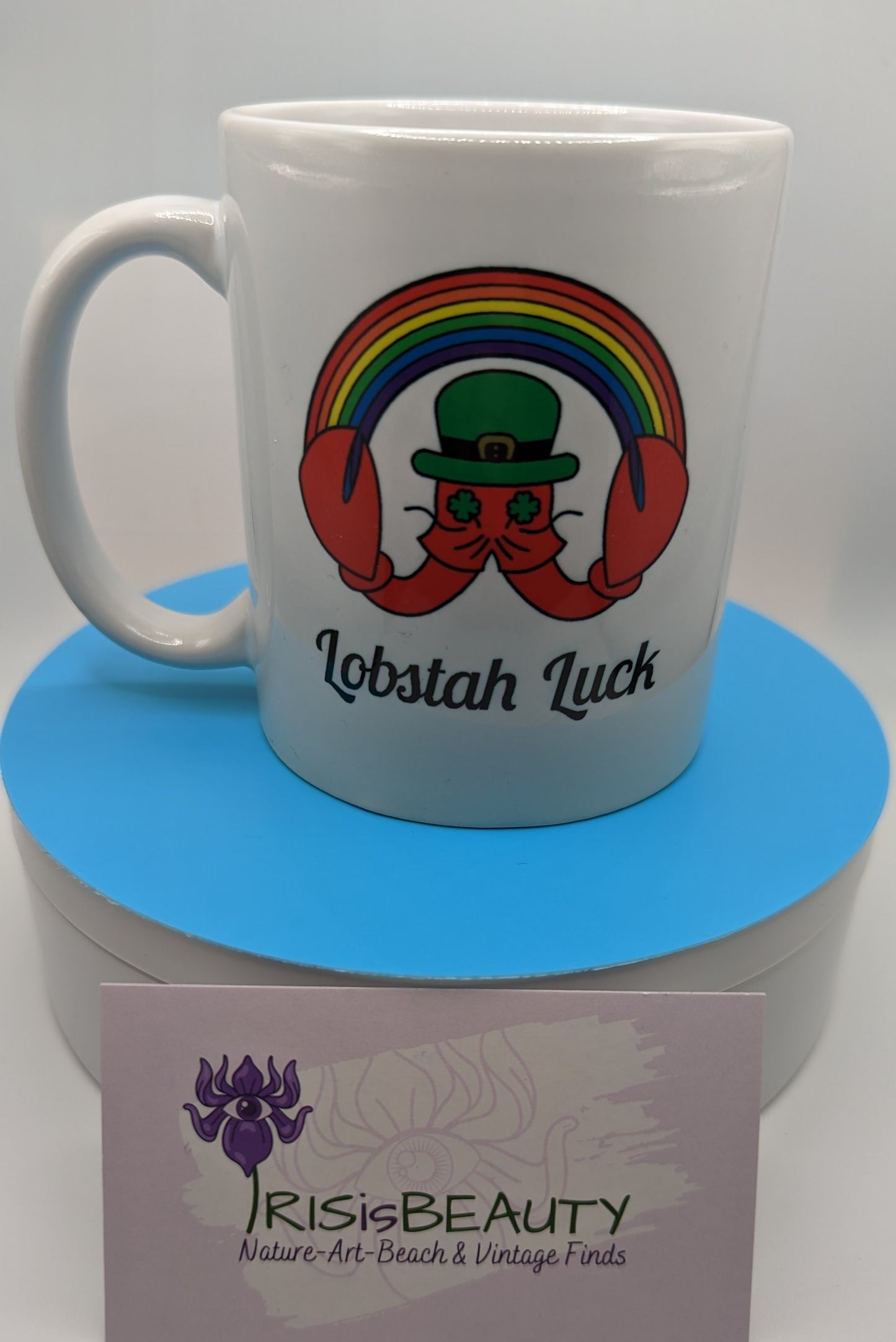 Lobstah Luck St. Patrick's Day mug- lobster leprechaun mug #savemainelobstermen fundraiser