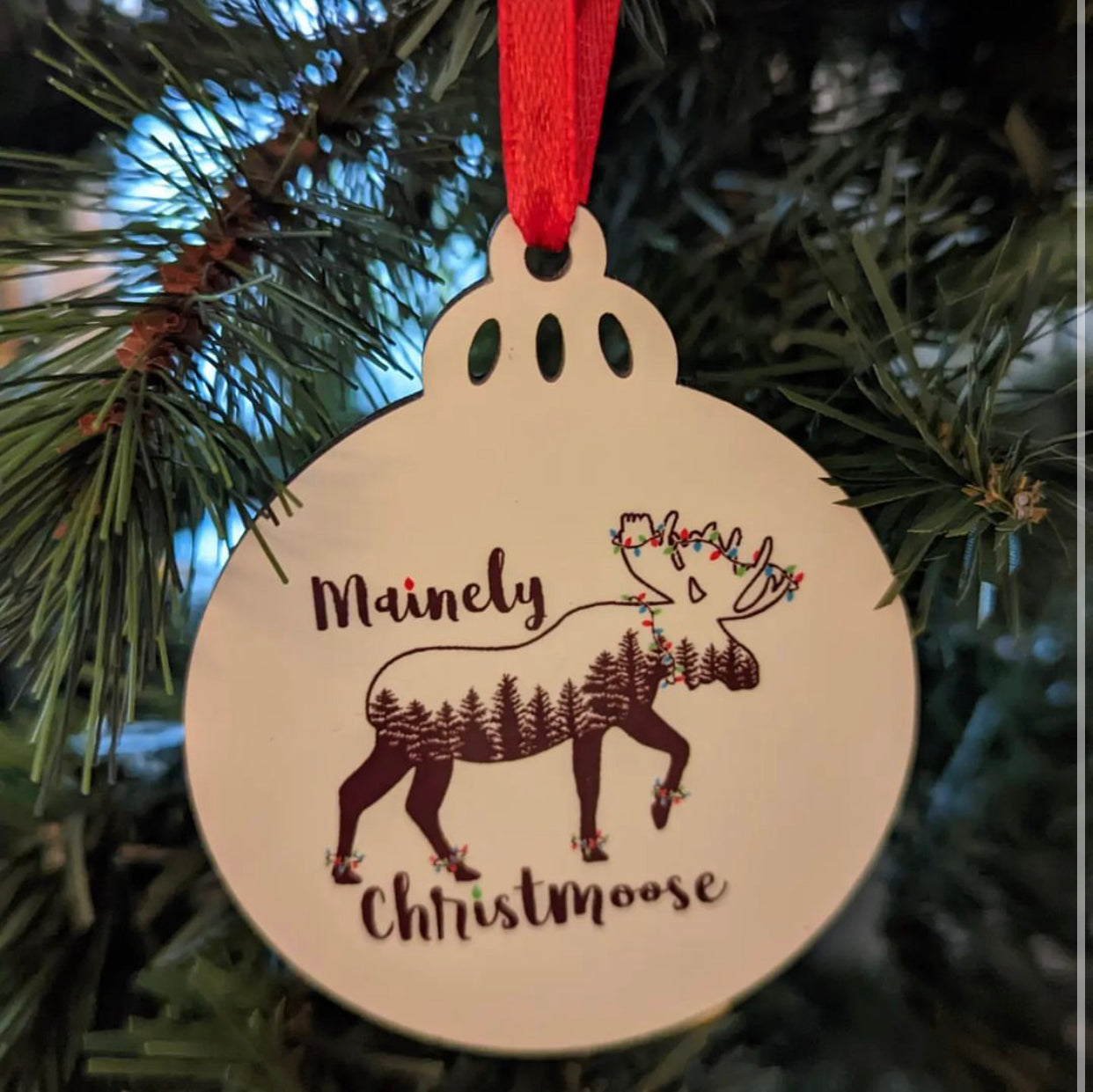 Mainly Christmoose Ornament