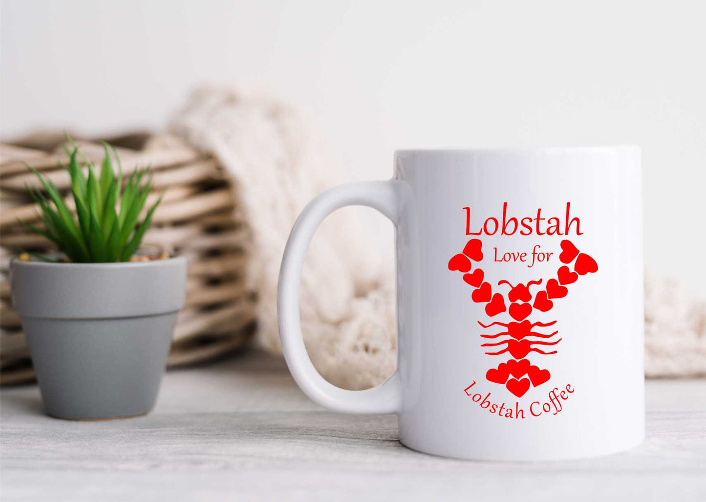 Lobstah Love for Lobstah Coffee mug #savemainelobstermen fundraiser