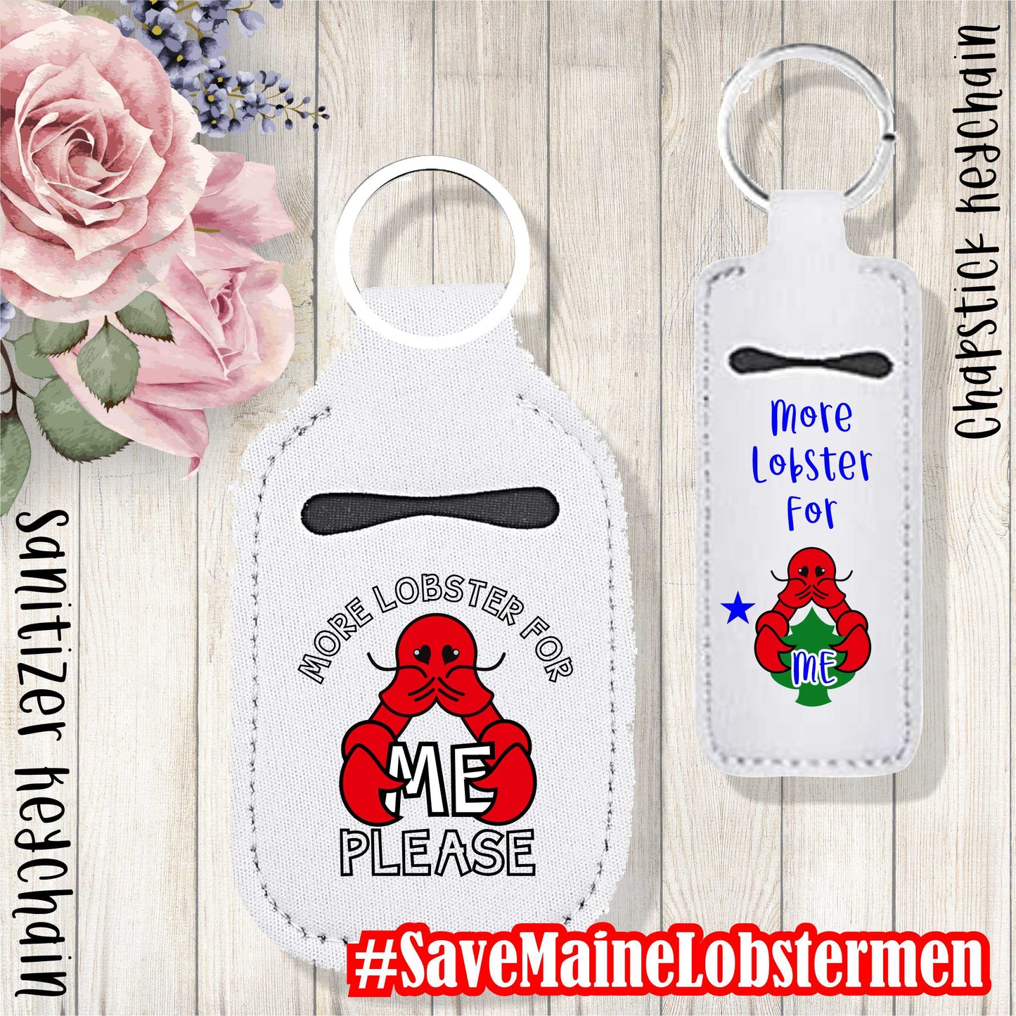 #SaveMaineLobstermen Chapstick Holder, Hand Sanitizer Holder