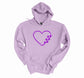 Paw Heart Outline Apparel